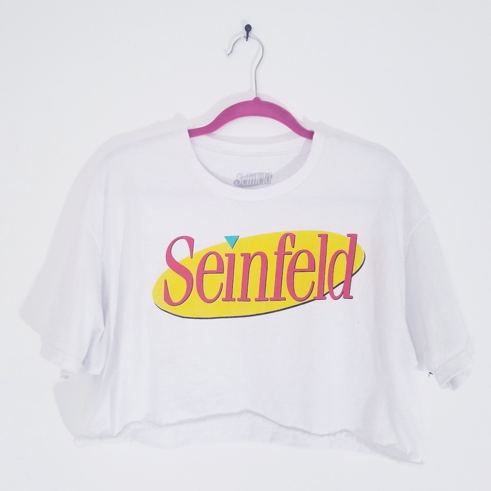 ~ SEINFELD ~ white crop top